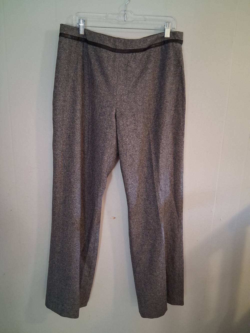 Vintage Pendleton Wool/Silk Trousers W/ Genuine Leather Trim Size 16